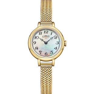 英国LIMIT石英棕色手表女轻奢八边形真皮细带气质小巧礼物