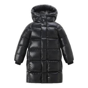 特厚95白鹅绒儿童羽绒服长款加厚极寒男童女童2025中大童保暖外套