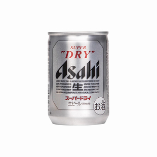 日本原装进口朝日辛口超爽生鲜啤酒135ml24听易拉罐mini小瓶Asahi