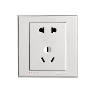 俊朗官方店开关插座五孔带USB家用86型墙壁一开多孔暗装面板P铂金