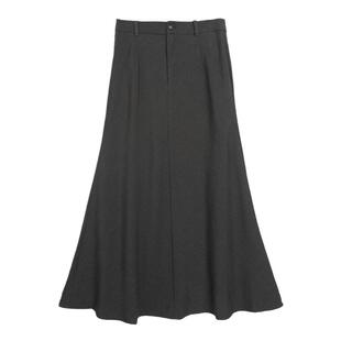 西町村屋气质优雅鱼尾长裙女装秋冬新款法式修身半身裙XX9D10033