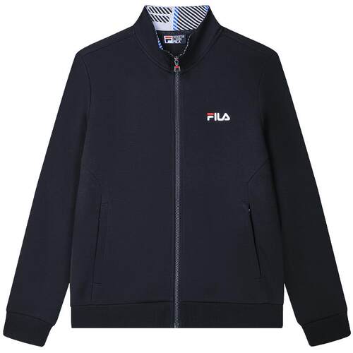 FILA 斐乐官方男士针织长袖外套2026春时尚休闲运动基础立领上衣