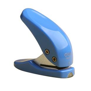 得力打孔器圆环孔儿童小型活页本打洞神器单孔手动打眼机金属装订成册纸张书本穿孔机器多功能文具卡片扣环