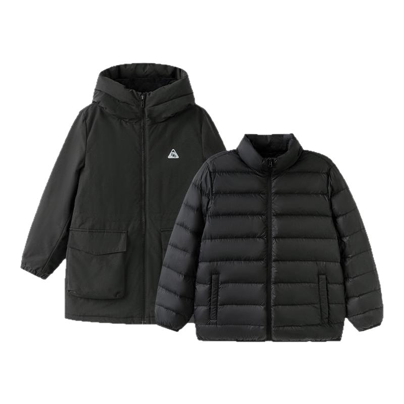 巴拉巴拉儿童羽绒服男童加厚外套中大童滑雪服两件套冬装新款童装