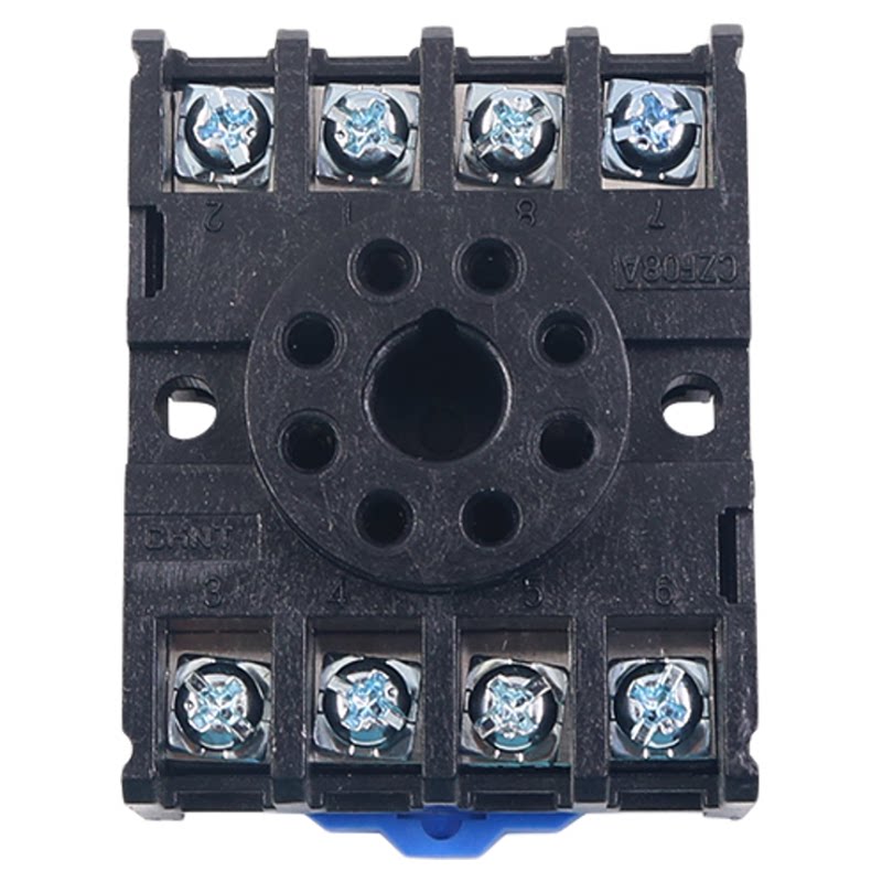 正泰时间小型中间电磁继电器插座CZF08A座子JQX JTX-2C 8脚底座MK
