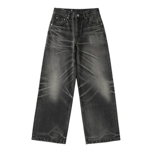 Amicus Animae 定织定染做旧洗水75山脉内华达桃花赤耳黑牛仔裤