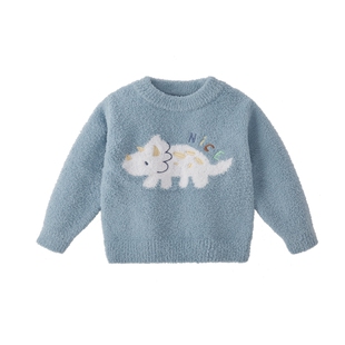 [抗菌远红外]儿童毛衣宝宝秋冬圆领上衣男小童衣服冬装女童针织衫