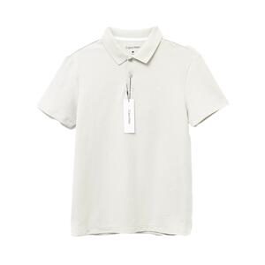 CalvinKlein浅色翻领短袖POLO衫