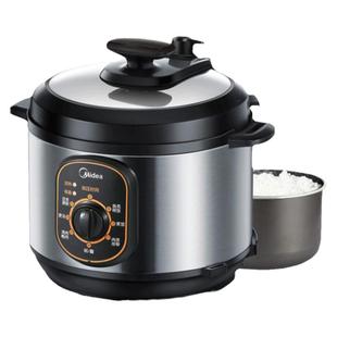 美的电压力锅家用小型插电旋钮老款式高压饭煲简单老人4L正品5人3