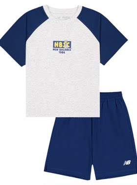 Newbalance童装夏季新品印花套装