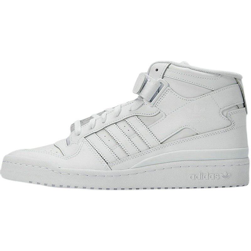 正品 Adidas 三叶草FORUM 冬季保暖高帮板鞋男子经典休闲运动鞋