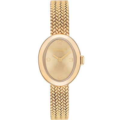 蔻驰浴缸表盘麦穗编织链手表女表