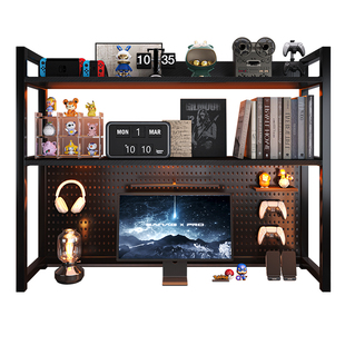 办公室桌面多层整理架小架子简易书架小型铁艺置物架书桌上收纳架