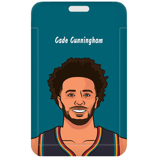 文班亚马刺身份证件套坎宁安工作证杜兰特工牌厂牌哈利伯顿小卡套