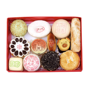 北京特产三禾稻香村手工糕点心匣子年货礼盒大礼包传统中式京八件