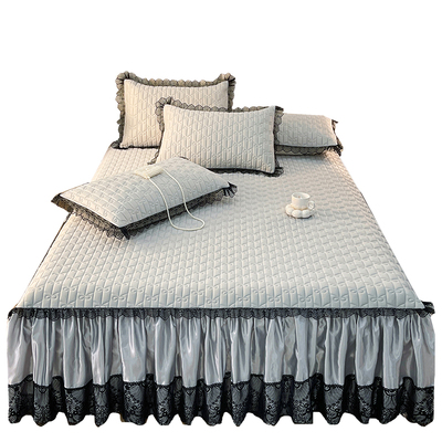 床笠床裙二合一全包裹床罩式夏季凉席三件套可机洗凉感乳胶软席子