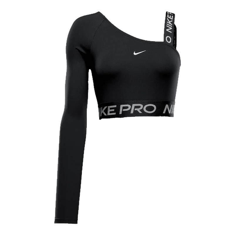 NikePro女速干不对称短款上衣