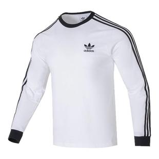 阿迪达斯三叶草jennie金珍妮同款经典条纹男女长袖T恤IA4879 4877