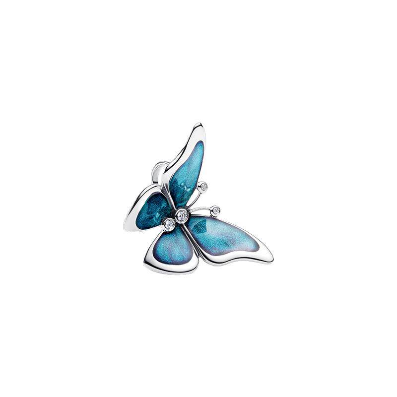 [双11狂欢季]Pandora潘多拉逐梦蓝蝴蝶超大号串饰梦幻925银美好