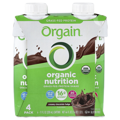 Orgain,有机营养，多合一营养奶昔， 奶油巧克力软糖，4 包，每包