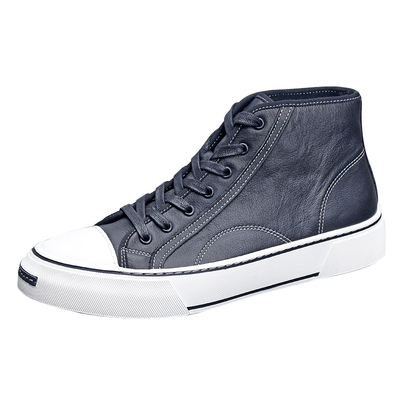 真皮高帮板鞋潮流百搭欧洲站男鞋