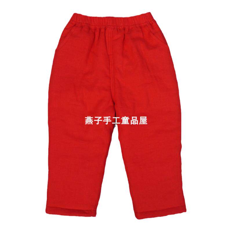 燕子手工童品屋冬季男女直筒棉裤