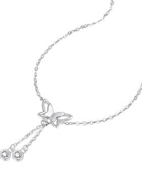 999纯银蝴蝶项链小众轻奢高级