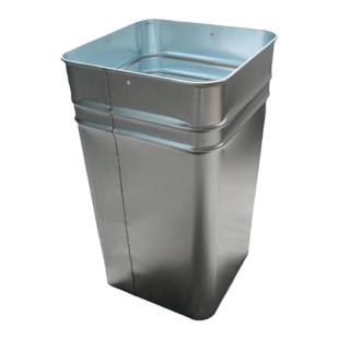 定制铁皮不锈钢室内户外大容量垃圾桶内胆果皮箱镀锌圆方异形内桶