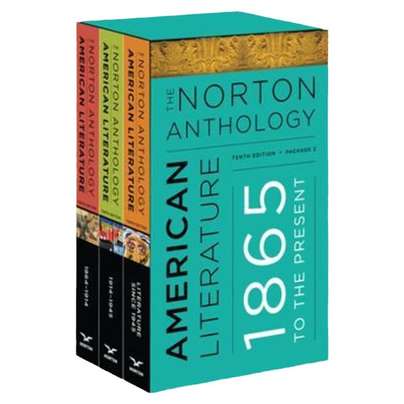 诺顿美国文学3册第10版 英文原版 The Norton Anthology of American Literature Tenth Edition 1865 to the Present Vols. C D E