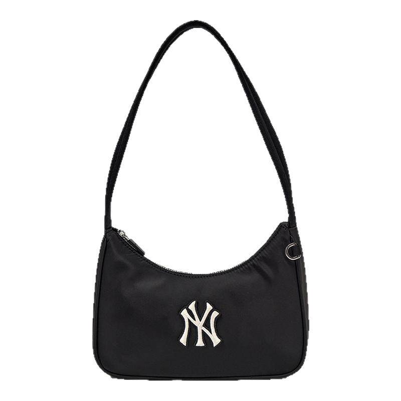 MLB官方男女同款情侣大LOGO腋下包时尚百搭拉链单肩包春夏BQB04