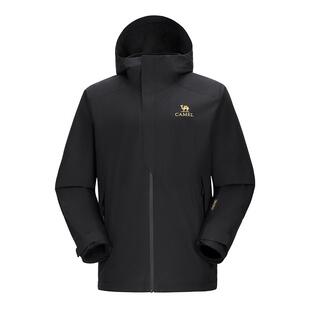 [马年金标新年款]骆驼红色冲锋衣三合一户外王者凯甲男女防水外套