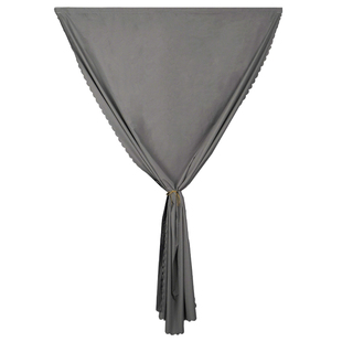 出租房新款简易全遮光窗帘魔术贴安装卧室防晒遮光布免打孔遮阳帘