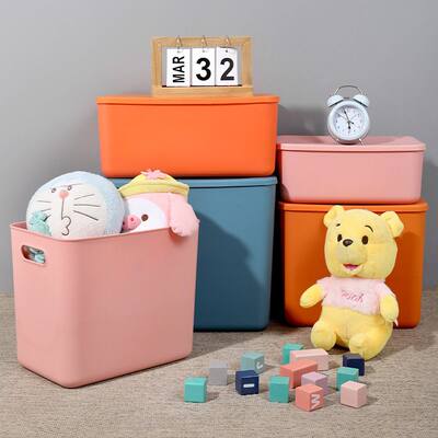 新品厨房收纳盒化妆品杂物零食收纳筐厨房整理盒家用塑料储物盒