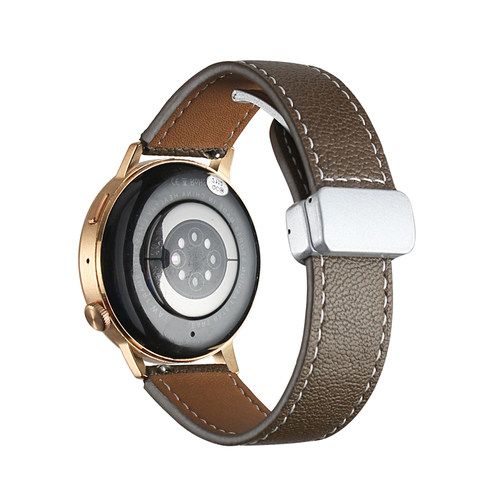 适用华为gt3手表带新款gt5/6真皮质磁吸watchgt4智能手表链watch3pro手表带女款专用高级感4pro女士2系列女表
