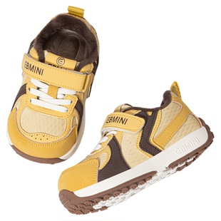 英贝米尼儿童加绒棉鞋运动鞋男童冬季加厚低帮板鞋二棉鞋宝宝鞋子