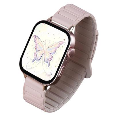 新款双色磁吸硅胶适用华为fit4手表表带watchfit4pro女生小香风fit3三代Fit2腕带智能运动男回环高级替换带软