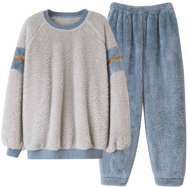 妮狄娅长袖收口保暖家居服套装