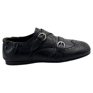 诗姗姗欧货女鞋2026年春款真皮平底雕花复古布洛克皮鞋女显瘦单鞋