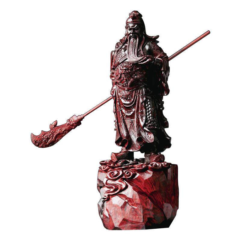 刺史印度小叶紫檀木关公摆件