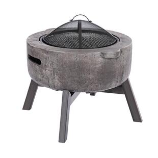 牧行户外庭院烤火炉围炉煮茶套装烧烤桌家用电碳两用取暖围炉