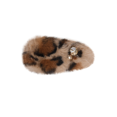 SHINE萱子灵豹猎影系列豹纹边夹