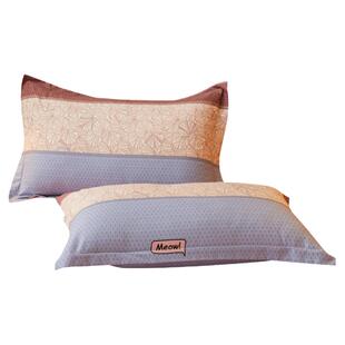 冬季加厚磨毛全棉枕套一对装纯棉枕头套100棉高端信封式48cmx74cm