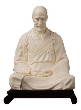 戴玉堂陶瓷林建平《猛犸牙黄弘一法师》李叔同佛像客厅工艺品摆件