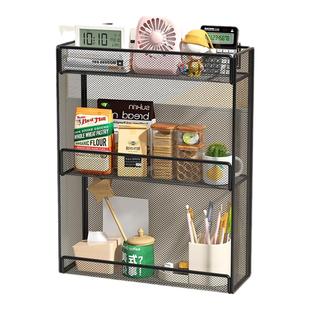 办公室收纳置物架工位整理神器桌面挂篮悬挂式宿舍桌上台面用品盒