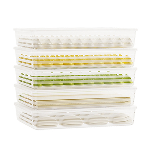 加高加深饺子冷冻盒食品级商用包子保鲜收纳盒冰箱用分装速冻水饺