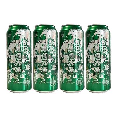 雪花勇闯天涯啤酒 500ml*4罐丛林迷彩版