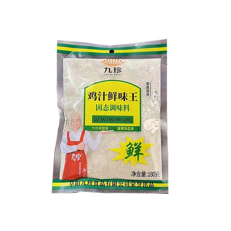 四季九珍鸡汁鲜味王180g*10袋家庭饭店特惠装调料炒菜凉拌火锅等