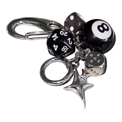 黑曜石元素原创手作钥匙扣