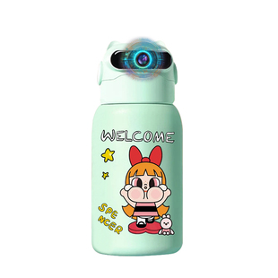 哭娃crybaby面部解锁保温水杯人脸识别大肚杯私密性高防止恶作剧