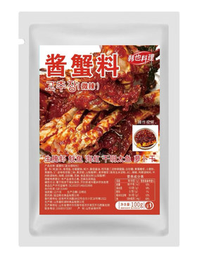 韩式酱蟹料/1袋拌3只蟹/甜辣微辣